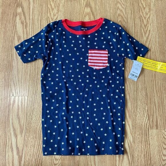 Carters Boys Patriotic Pocket Tee 10 - Picture 1 of 7